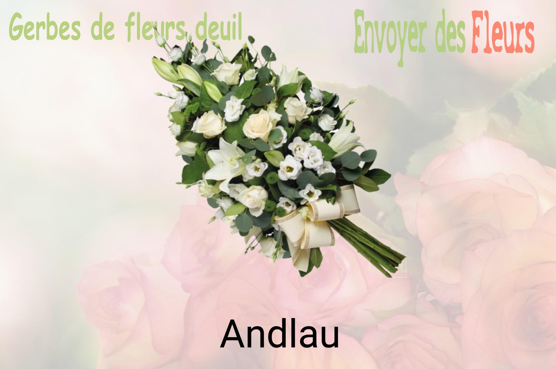 Gerbe de fleurs de deuil livrée à Andlau